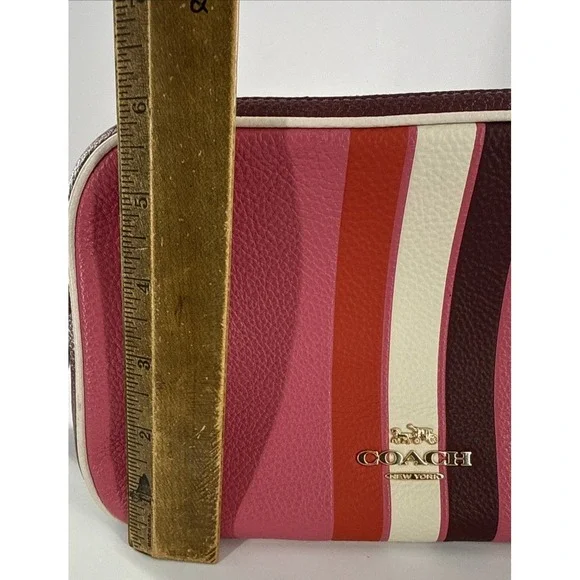 Coach Jes Colorblock Retro Stripe Crossbody Pink Stripe C4079